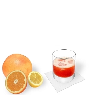 Aperol Sour served in a whiskey glass, the most common way of presenting that delicious sour.